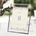Numéro De Table Mariage Fleur sauvage multicouleur<br><div class="desc">Ce numéro de table de mariage fleur sauvage multicolore rayonnant est parfait pour un mariage rustique. Le design est composé de fleurs sauvages de prés, de feuilles et de fleurs sauvages, rose, violet, rousses, jaunes, bleu marine, rouges, rouges, rouges, rouges, rouges, jaunes, rouges, jaunes, qui évoquent la beauté naturelle. Il...</div>