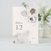 numéro de table mariage fleuri élégant romantique (Debout devant)