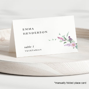 Numéro De Table Mariage Fleuriste de Couleur Pastel Violet Personn