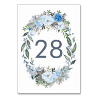 Mariage floral bleu Dusty