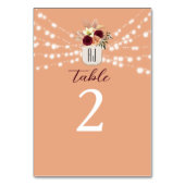 Numéro De Table Mariage Floral Bohème (Par défaut)