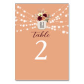 Numéro De Table Mariage Floral Boho (Par défaut)