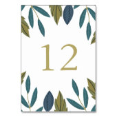 Numéro De Table Mariage floral de feuillage moderne Numéro de tabl (Par défaut)