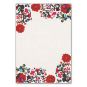 Numéro De Table Mariage Floral Floral Colorful (Dos)