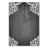 Numéro De Table Mariage Floral Gris d'Argent Violet Insérez les ca (Dos)