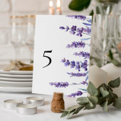 Numéro De Table Mariage Floral Lavender