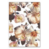 Numéro De Table Mariage floral moderne romantique (Dos)