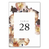 Numéro De Table Mariage floral moderne romantique (Par défaut)