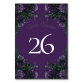 Numéro De Table Mariage floral pourpre (Par défaut)