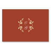 Numéro De Table Mariage floral rustique intemporel (Dos)