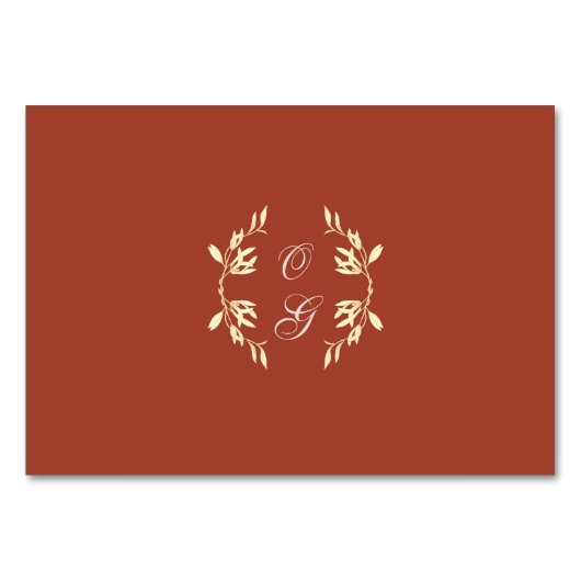 Numéro De Table Mariage floral rustique intemporel (Dos)