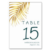 Numéro De Table Mariage floral tropical (Par défaut)