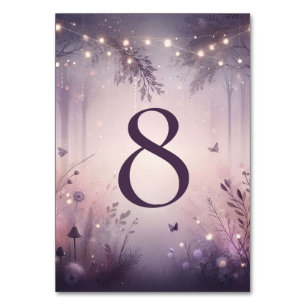 Numéro De Table Mariage forestier Ethereal Fairy