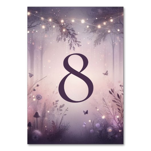 Numéro De Table Mariage forestier Ethereal Fairy (Par défaut)