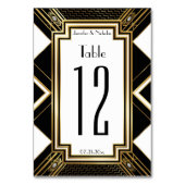Numéro De Table Mariage géométrique Art déco glamour Numéro de tab (Par défaut)