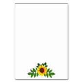 Numéro De Table Mariage géométrique tournesol (Dos)