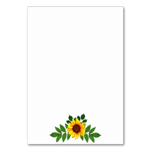 Numéro De Table Mariage géométrique tournesol (Dos)