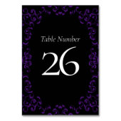Numéro De Table Mariage gothique noir et blanc (Par défaut)
