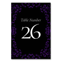 Mariage gothique noir violet