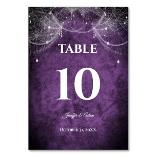 Numéro De Table Mariage Halloween gothique sombre