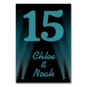 Numéro De Table Mariage Hollywood Lights (Dos)