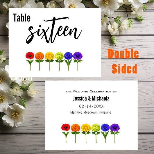 Numéro De Table Mariage horizontal 🌈 Épanouissons-nous ensemble