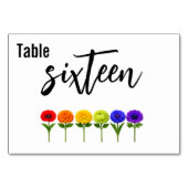 Numéro De Table Mariage horizontal 🌈 Épanouissons-nous ensemble (Devant)