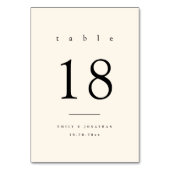 Numéro De Table Mariage ivoire classique (Par défaut)