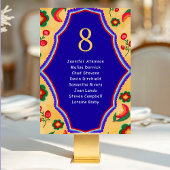 Numéro De Table Mariage jaune mexicain