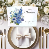 Numéro De Table Mariage large de Bohème bleu violet