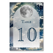 Numéro De Table Mariage lunaire de nuit (Par défaut)