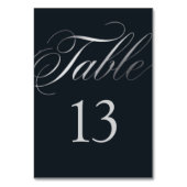 Numéro De Table Mariage Luxe Ardoise Sombre (Par défaut)