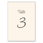 Numéro De Table Mariage manuscrit original (Par défaut)