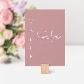 Numéro De Table Mariage mauve moderne