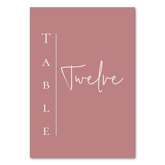 Numéro De Table Mariage mauve moderne (Par défaut)