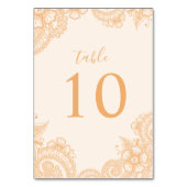 Numéro de table Mariage Mehndi (Dos)