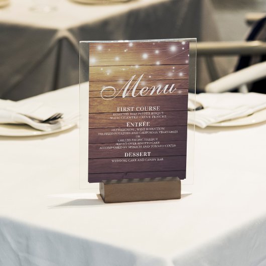 Numéro de table mariage + Menu Mason Jar String Li