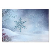 Numéro De Table Mariage Merveilleux Hiver (Dos)