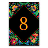 Numéro De Table Mariage mexicain coloré (Par défaut)