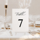 Numéro De Table Mariage minimal classique