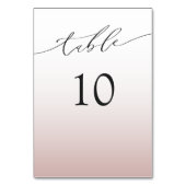 Numéro De Table Mariage Minimal Rose Gold (Par défaut)