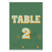 Numéro De Table Mariage minimal Vosvos vert (Par défaut)