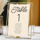 Numéro De Table Mariage minimaliste de champagne moderne<br><div class="desc">Il s'agit d'un minimaliste minimaliste moderne Champagne Mariage Numéro de table avec des noms!</div>