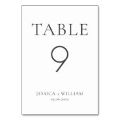Numéro De Table Mariage Minimaliste Et Élégant (Par défaut)