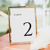 Numéro De Table Mariage minimaliste moderne