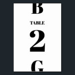 Numéro De Table Mariage minimaliste moderne noir et blanc<br><div class="desc">Un design moderne minimaliste noir et blanc monogramme. Un design unique qui utilise des éléments contemporains et la typographie. Un design simple monogrammed noir et blanc élégant. Un design moderne et design de table mariage moderne avec des éléments contemporains. Des invitations de mariage et d'autres articles de papeterie sont également...</div>