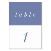 Numéro De Table Mariage minimaliste simple AIry Pastel (Dos)