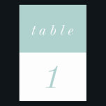 Numéro De Table Mariage minimaliste simple AIry Pastel<br><div class="desc">Il fait partie de la collection minimaliste Airy Pastel Mariage Collection. Un numéro de table simple mais élégant dans les tons pastel et blanc.</div>