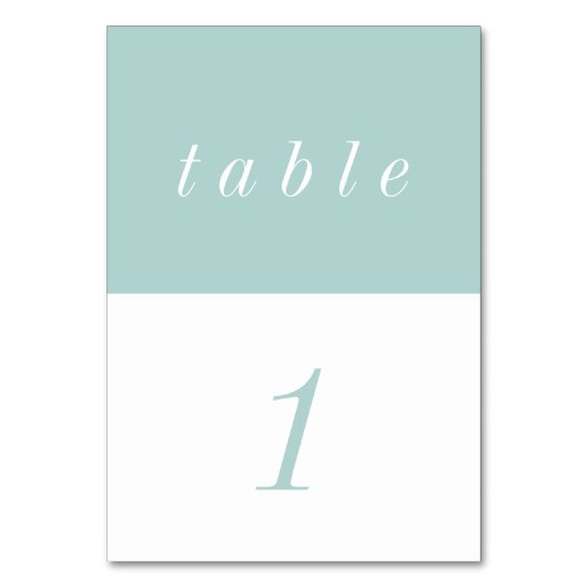 Numéro De Table Mariage minimaliste simple AIry Pastel (Par défaut)