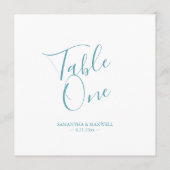 Numéro de table Mariage moderne (Dos)